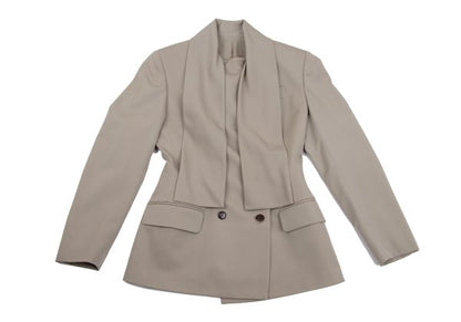Jean Paul GAULTIER FEMME Wool Double Jacket Beige Size 40