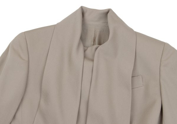 Jean Paul GAULTIER FEMME Wool Double Jacket Beige Size 40