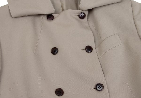 Jean Paul GAULTIER FEMME Wool Double Jacket Beige Size 40
