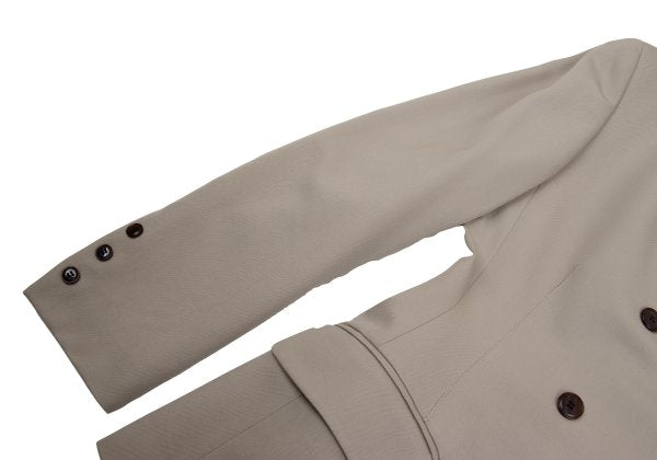 Jean Paul GAULTIER FEMME Wool Double Jacket Beige Size 40