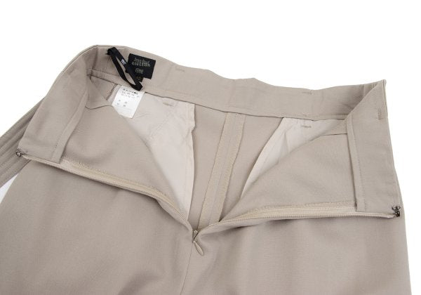 Jean Paul GAULTIER FEMME Wool Tuck Pants Beige Size 40