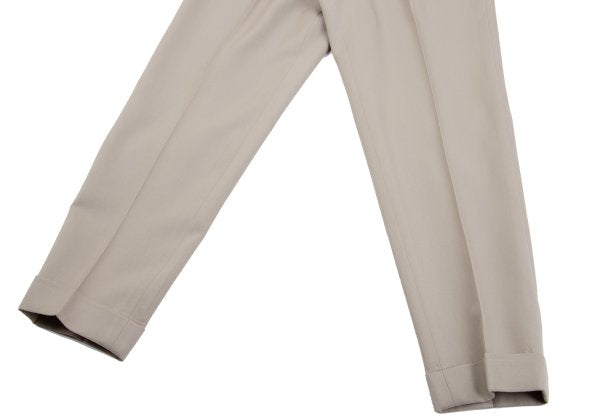 Jean Paul GAULTIER FEMME Wool Tuck Pants Beige Size 40