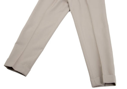 Jean Paul GAULTIER FEMME Wool Tuck Pants Beige Size 40