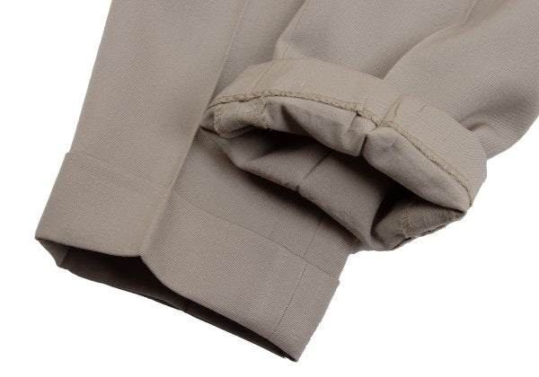 Jean Paul GAULTIER FEMME Wool Tuck Pants Beige Size 40