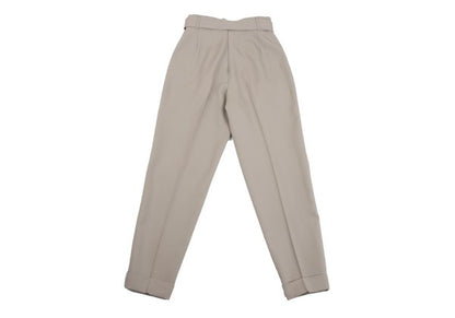 Jean Paul GAULTIER FEMME Wool Tuck Pants Beige Size 40