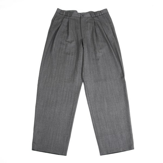 GIANNI VERSACE COUTURE Wool 2-Tuck Pants Gray Size XL