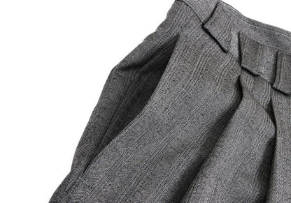 GIANNI VERSACE COUTURE Wool 2-Tuck Pants Gray Size XL