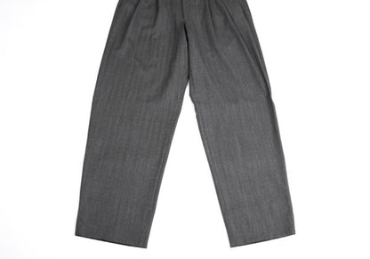 GIANNI VERSACE COUTURE Wool 2-Tuck Pants Gray Size XL