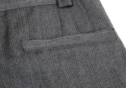 GIANNI VERSACE COUTURE Wool 2-Tuck Pants Gray Size XL