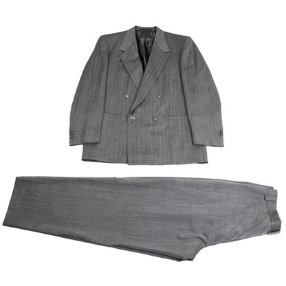 GIANNI VERSACE COUTURE Wool Medusa Button Suit Gray Size XL