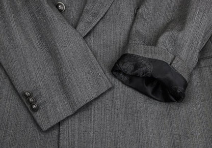 GIANNI VERSACE COUTURE Wool Medusa Button Suit Gray Size XL