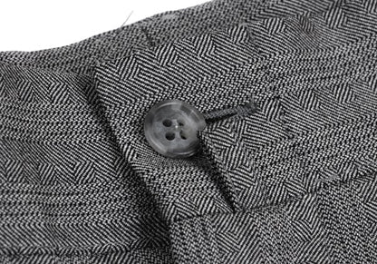 GIANNI VERSACE COUTURE Wool Medusa Button Suit Gray Size XL