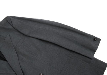 GIANNI VERSACE Silk Glen Check DB Jacket Gray Size 54