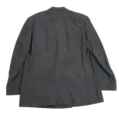 GIANNI VERSACE Silk Glen Check DB Jacket Gray Size 54