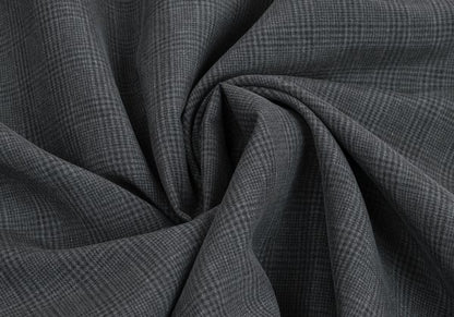 GIANNI VERSACE Silk Glen Check DB Jacket Gray Size 54