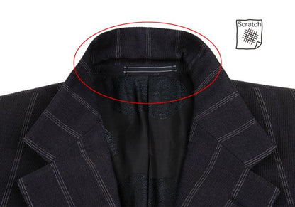 GIANNI VERSACE COUTURE Wool Blend Stripe Jacket Navy Size XL