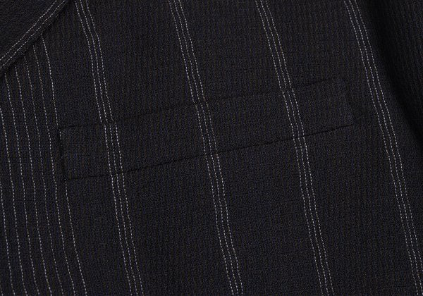 GIANNI VERSACE COUTURE Wool Blend Stripe Jacket Navy Size XL