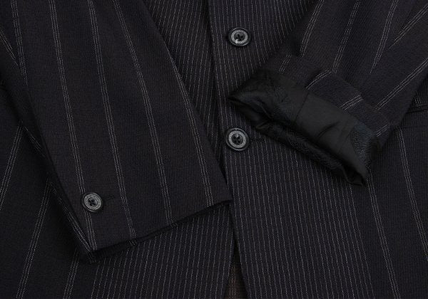 GIANNI VERSACE COUTURE Wool Blend Stripe Jacket Navy Size XL