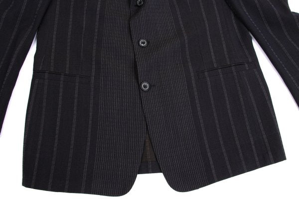 GIANNI VERSACE COUTURE Wool Blend Stripe Jacket Navy Size XL