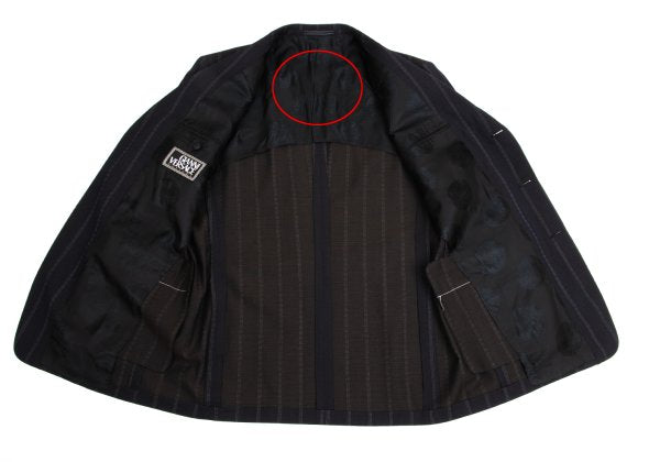 GIANNI VERSACE COUTURE Wool Blend Stripe Jacket Navy Size XL