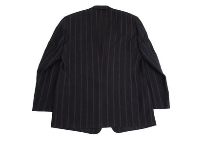 GIANNI VERSACE COUTURE Wool Blend Stripe Jacket Navy Size XL
