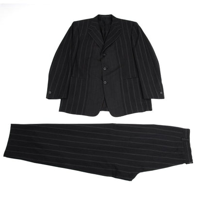 GIANNI VERSACE COUTURE Wool Blend Stripe Jacket Navy Size XL