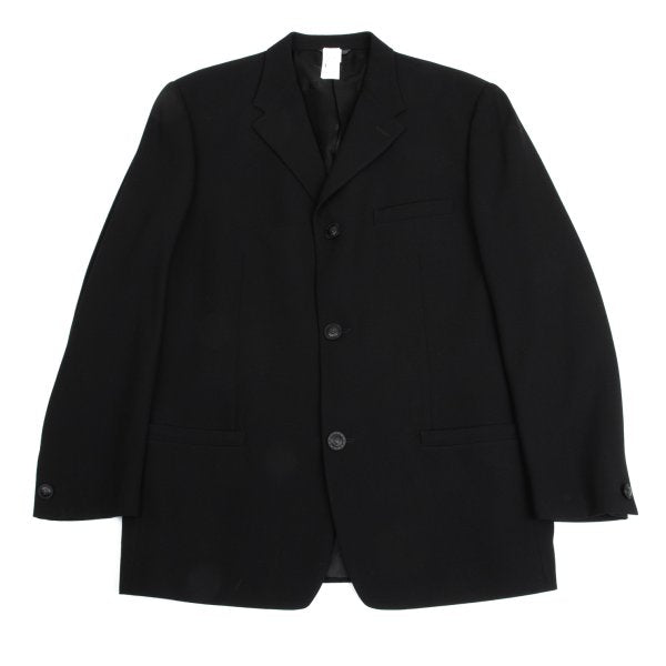 GIANNI VERSACE Wool Medusa Button 3B Jacket Black Size 54