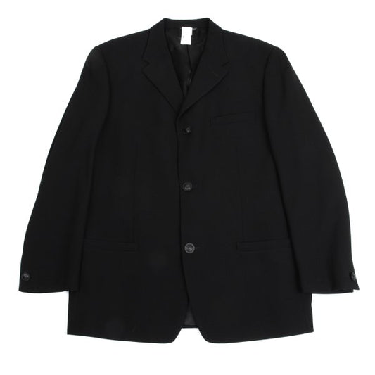 GIANNI VERSACE Wool Medusa Button 3B Jacket Black Size 54
