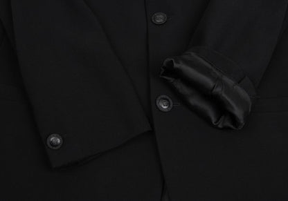 GIANNI VERSACE Wool Medusa Button 3B Jacket Black Size 54