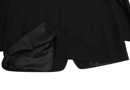 GIANNI VERSACE Wool Medusa Button 3B Jacket Black Size 54