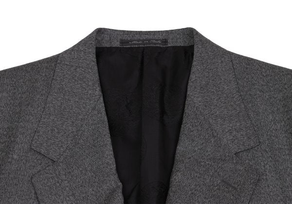 GIANNI VERSACE COUTURE Wool Double Jacket Gray Size XL