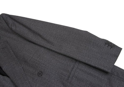 GIANNI VERSACE COUTURE Wool Double Jacket Gray Size XL