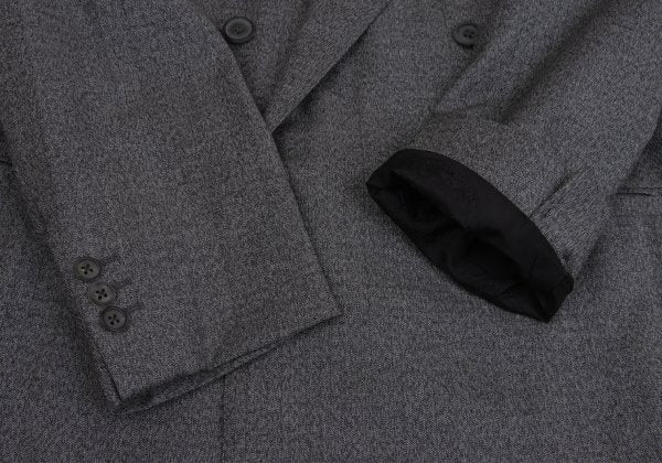 GIANNI VERSACE COUTURE Wool Double Jacket Gray Size XL