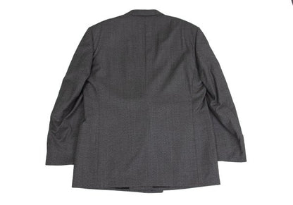 GIANNI VERSACE COUTURE Wool Double Jacket Gray Size XL