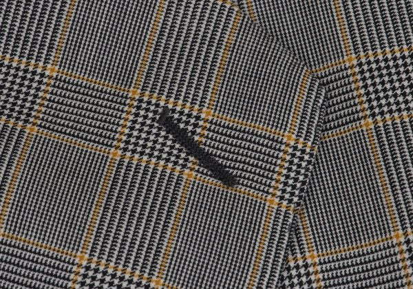 GIANNI VERSACE COUTURE Wool Glen Check Jacket Gray Size XL