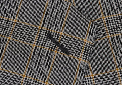 GIANNI VERSACE COUTURE Wool Glen Check Jacket Gray Size XL