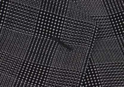 GIANNI VERSACE COUTURE Wool Check Double Jacket Gray Size XL