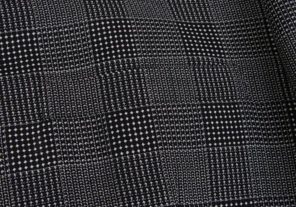 GIANNI VERSACE COUTURE Wool Check Double Jacket Gray Size XL