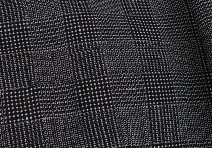 GIANNI VERSACE COUTURE Wool Check Double Jacket Gray Size XL