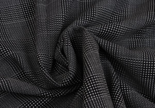 GIANNI VERSACE COUTURE Wool Check Double Jacket Gray Size XL