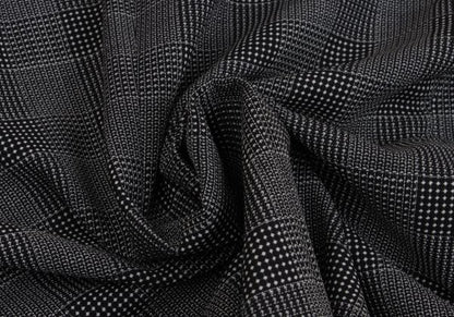 GIANNI VERSACE COUTURE Wool Check Double Jacket Gray Size XL