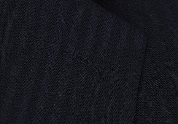 GIANNI VERSACE Wool Silk Shadow Stripe Jacket Navy Size 54