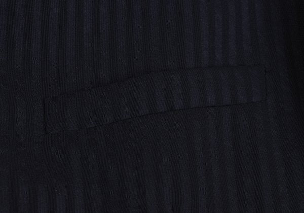 GIANNI VERSACE Wool Silk Shadow Stripe Jacket Navy Size 54