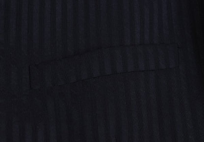 GIANNI VERSACE Wool Silk Shadow Stripe Jacket Navy Size 54