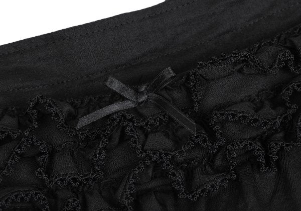 PINK HOUSE Cotton Frill Strap Midi Dress Black Size M