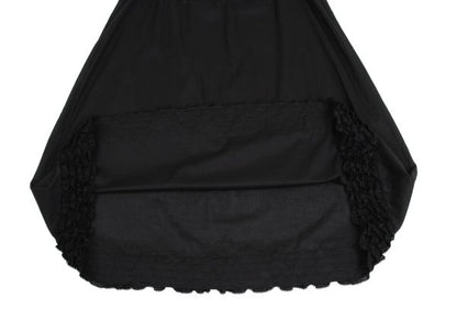 PINK HOUSE Cotton Frill Strap Midi Dress Black Size M