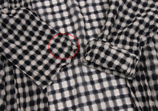 JURGEN LEHL Check Weave Long Cardigan Black & Ivory Size M
