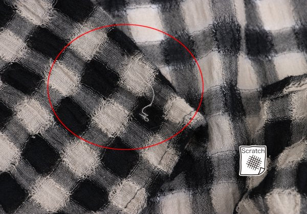 JURGEN LEHL Check Weave Long Cardigan Black & Ivory Size M