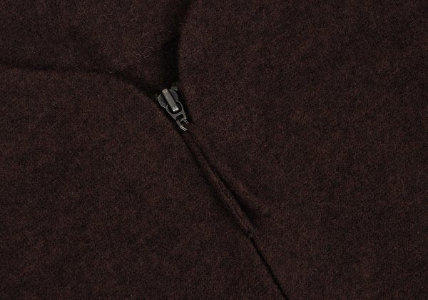 JURGEN LEHL Babaghuri Wool Zip-Up Cardigan Brown Size M