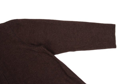JURGEN LEHL Babaghuri Wool Zip-Up Cardigan Brown Size M